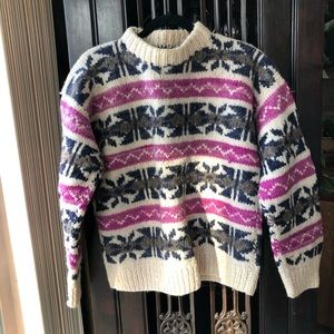 Classic outdoor skating sweater